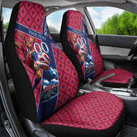 Personalized Norway Soccer Moose Champions Car Seat Cover Football Nordic Heritage Mountain Art