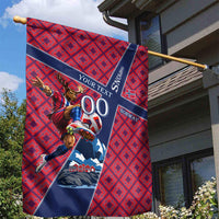 Personalized Norway Soccer Moose Champions Garden Flag Football Nordic Heritage Mountain Art