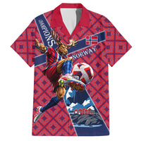 Personalized Norway Soccer Moose Champions Hawaiian Shirt Football Nordic Heritage Mountain Art