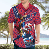 Personalized Norway Soccer Moose Champions Hawaiian Shirt Football Nordic Heritage Mountain Art