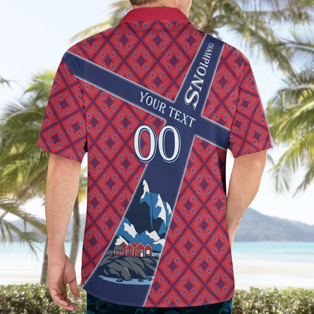 Personalized Norway Soccer Moose Champions Hawaiian Shirt Football Nordic Heritage Mountain Art