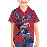 Personalized Norway Soccer Moose Champions Hawaiian Shirt Football Nordic Heritage Mountain Art