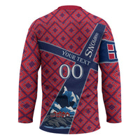Personalized Norway Soccer Moose Champions Hockey Jersey Football Nordic Heritage Mountain Art