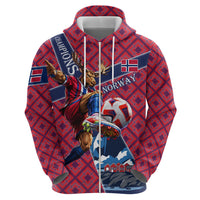 Personalized Norway Soccer Moose Champions Hoodie Football Nordic Heritage Mountain Art