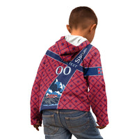 Personalized Norway Soccer Moose Champions Kid Hoodie Football Nordic Heritage Mountain Art
