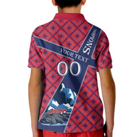 Personalized Norway Soccer Moose Champions Kid Polo Shirt Football Nordic Heritage Mountain Art
