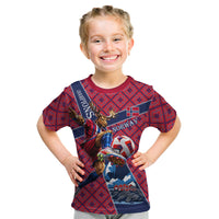 Personalized Norway Soccer Moose Champions Kid T Shirt Football Nordic Heritage Mountain Art