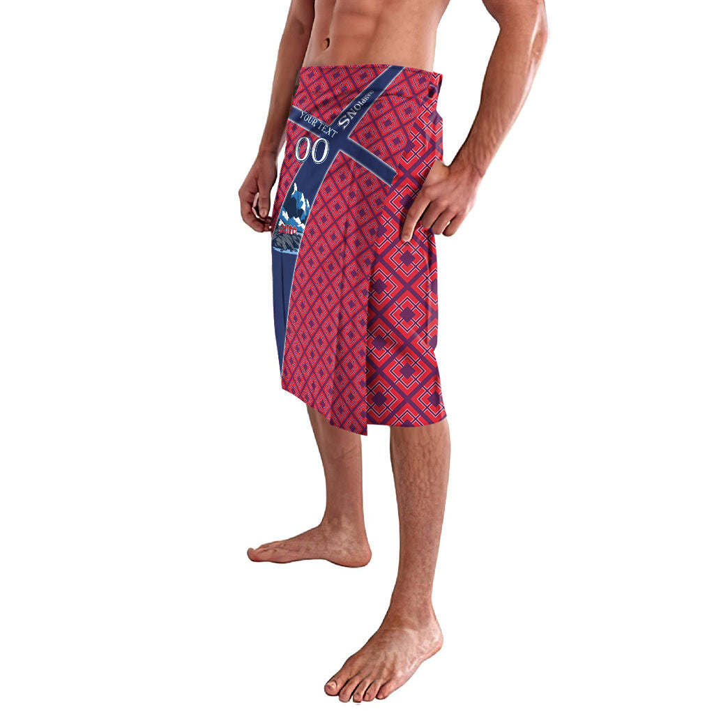 Personalized Norway Soccer Moose Champions Lavalava Football Nordic Heritage Mountain Art