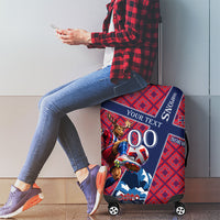 Personalized Norway Soccer Moose Champions Luggage Cover Football Nordic Heritage Mountain Art