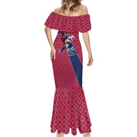 Personalized Norway Soccer Moose Champions Mermaid Dress Football Nordic Heritage Mountain Art