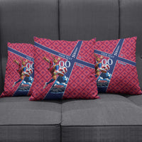 Personalized Norway Soccer Moose Champions Pillow Cover Football Nordic Heritage Mountain Art