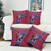 Personalized Norway Soccer Moose Champions Pillow Cover Football Nordic Heritage Mountain Art