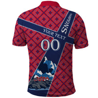 Personalized Norway Soccer Moose Champions Polo Shirt Football Nordic Heritage Mountain Art