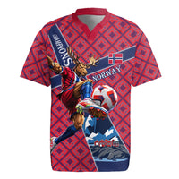 Personalized Norway Soccer Moose Champions Rugby Jersey Football Nordic Heritage Mountain Art
