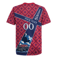 Personalized Norway Soccer Moose Champions Rugby Jersey Football Nordic Heritage Mountain Art