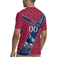 Personalized Norway Soccer Moose Champions Rugby Jersey Football Nordic Heritage Mountain Art
