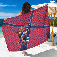 Personalized Norway Soccer Moose Champions Sarong Football Nordic Heritage Mountain Art
