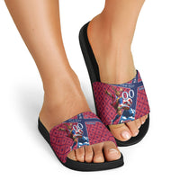 Personalized Norway Soccer Moose Champions Slide Sandals Football Nordic Heritage Mountain Art