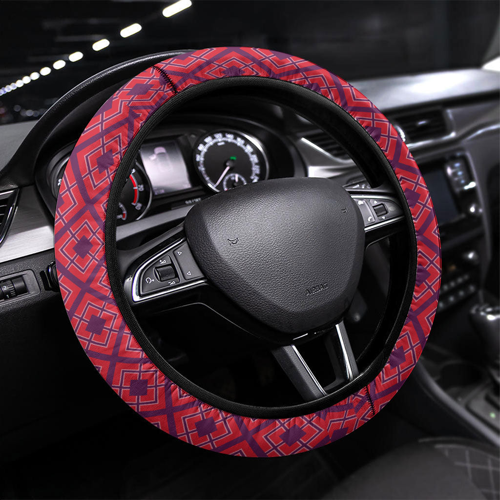 Norway Soccer Moose Champions Steering Wheel Cover Football Nordic Heritage Mountain Art