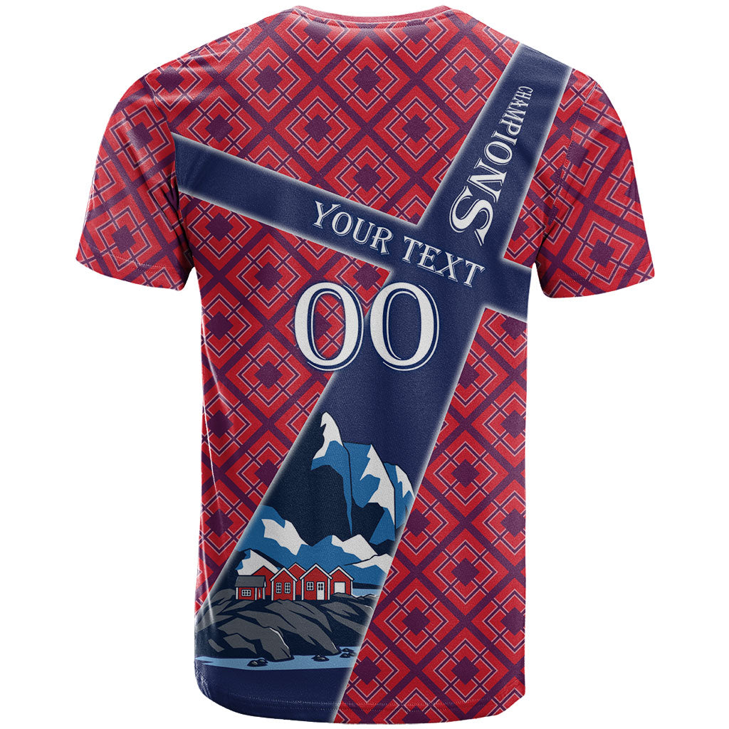 Personalized Norway Soccer Moose Champions T Shirt Football Nordic Heritage Mountain Art