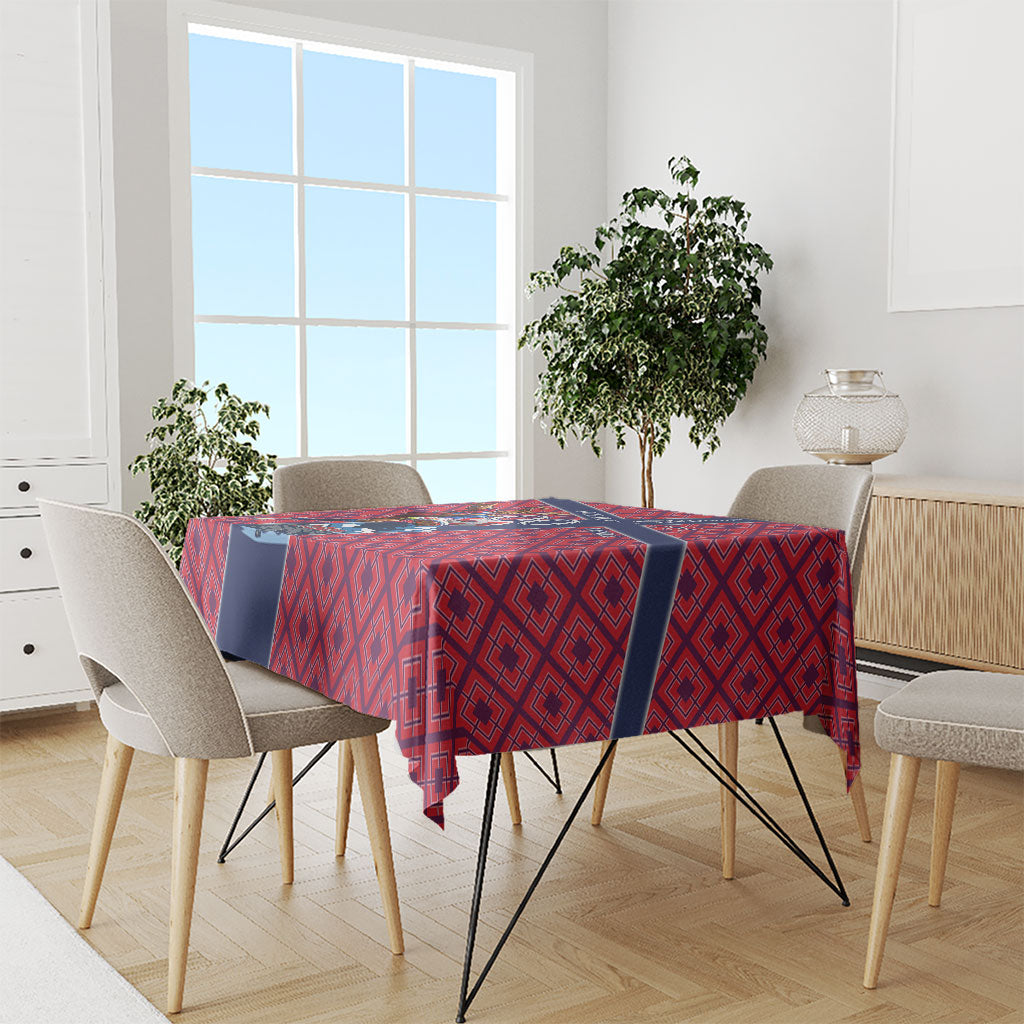 Personalized Norway Soccer Moose Champions Tablecloth Football Nordic Heritage Mountain Art