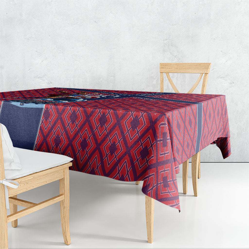 Personalized Norway Soccer Moose Champions Tablecloth Football Nordic Heritage Mountain Art