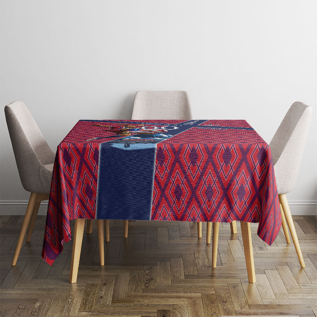 Personalized Norway Soccer Moose Champions Tablecloth Football Nordic Heritage Mountain Art