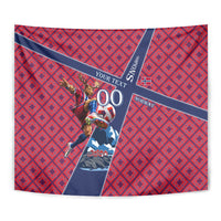 Personalized Norway Soccer Moose Champions Tapestry Football Nordic Heritage Mountain Art