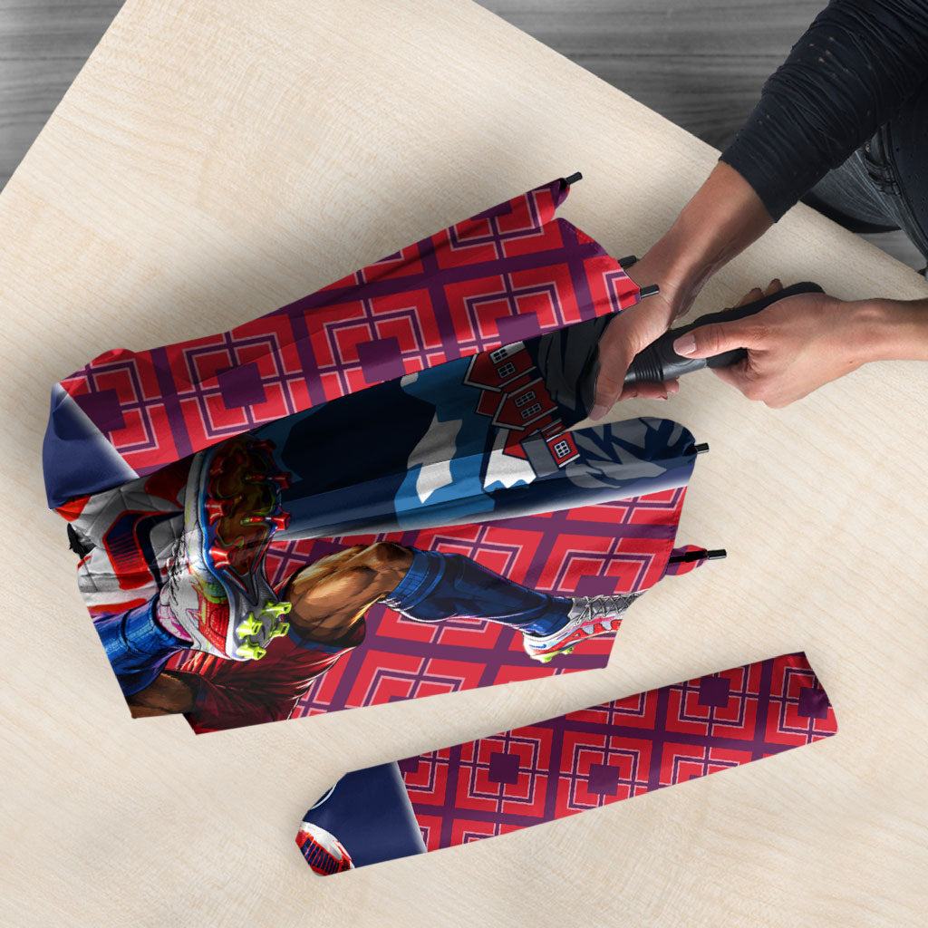 Personalized Norway Soccer Moose Champions Umbrella Football Nordic Heritage Mountain Art