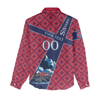 Personalized Norway Soccer Moose Champions Women Casual Shirt Football Nordic Heritage Mountain Art