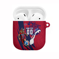 Personalized Norway Soccer Viking Champions AirPods Case Football Norse Warrior Map Nordic Cross