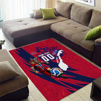 Personalized Norway Soccer Viking Champions Area Rug Football Norse Warrior Map Nordic Cross