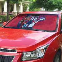 Personalized Norway Soccer Viking Champions Auto Sun Shade Football Norse Warrior Map Nordic Cross