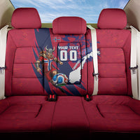 Personalized Norway Soccer Viking Champions Back Car Seat Cover Football Norse Warrior Map Nordic Cross