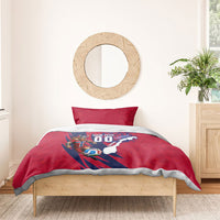 Personalized Norway Soccer Viking Champions Bedding Set Football Norse Warrior Map Nordic Cross