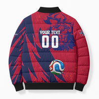 Personalized Norway Soccer Viking Champions Bomber Puffer Jacket Football Norse Warrior Map Nordic Cross