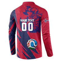 Personalized Norway Soccer Viking Champions Button Sweatshirt Football Norse Warrior Map Nordic Cross