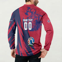 Personalized Norway Soccer Viking Champions Button Sweatshirt Football Norse Warrior Map Nordic Cross