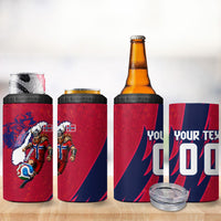 Personalized Norway Soccer Viking Champions 4 in 1 Can Cooler Tumbler Football Norse Warrior Map Nordic Cross
