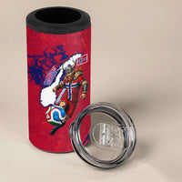 Personalized Norway Soccer Viking Champions 4 in 1 Can Cooler Tumbler Football Norse Warrior Map Nordic Cross