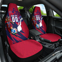 Personalized Norway Soccer Viking Champions Car Seat Cover Football Norse Warrior Map Nordic Cross
