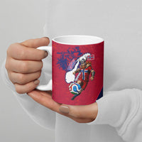 Personalized Norway Soccer Viking Champions Ceramic Mug Football Norse Warrior Map Nordic Cross