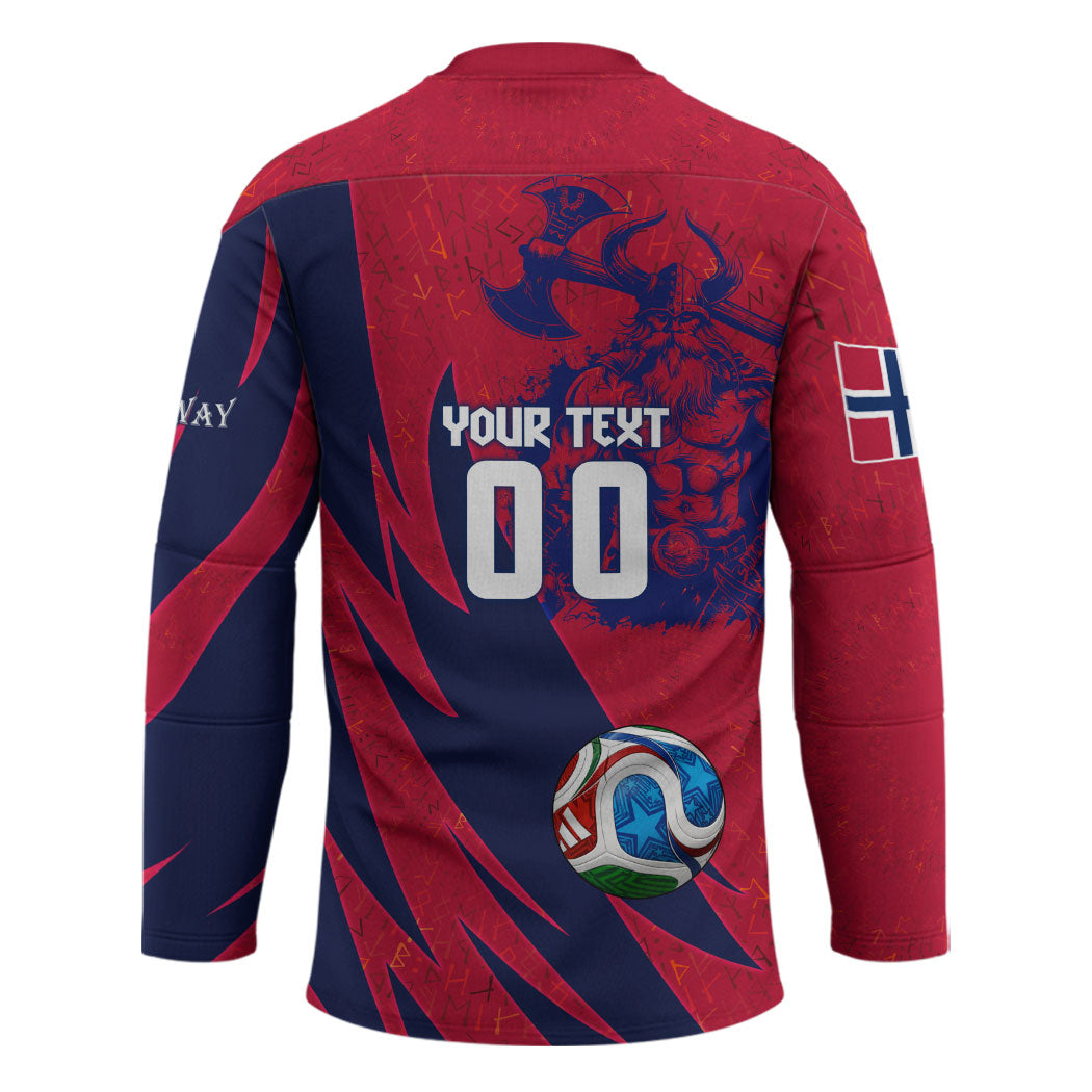 Personalized Norway Soccer Viking Champions Hockey Jersey Football Norse Warrior Map Nordic Cross