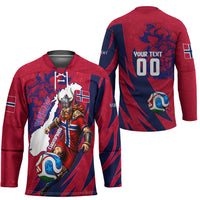 Personalized Norway Soccer Viking Champions Hockey Jersey Football Norse Warrior Map Nordic Cross