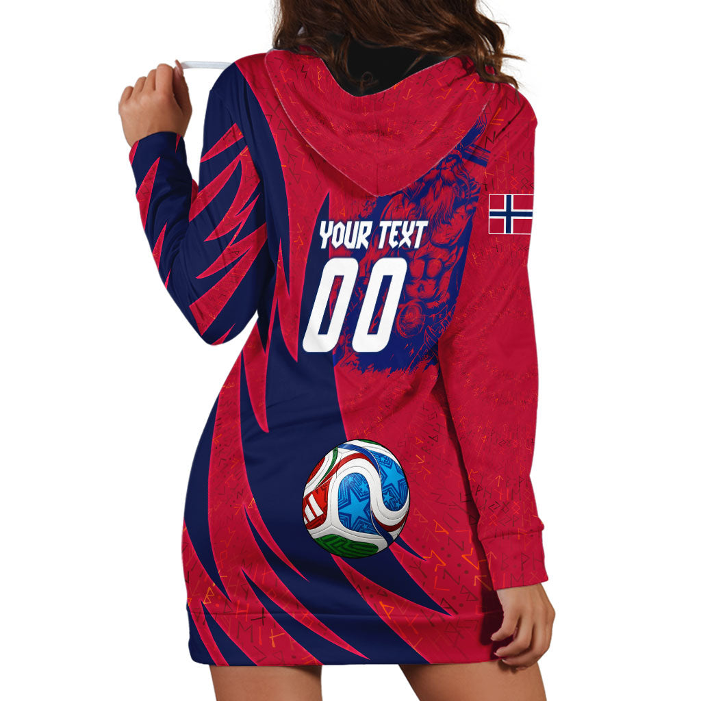 Personalized Norway Soccer Viking Champions Hoodie Dress Football Norse Warrior Map Nordic Cross