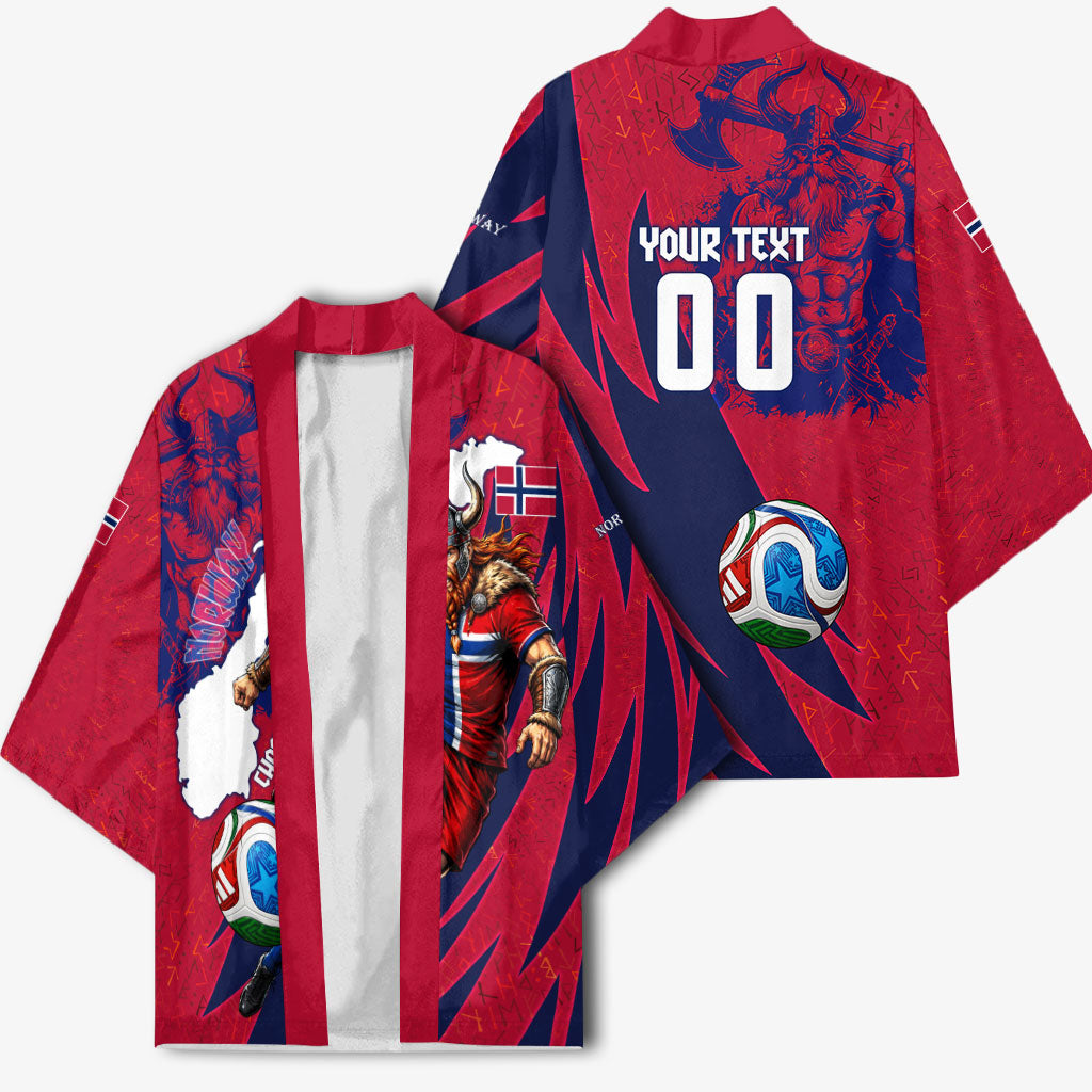 Personalized Norway Soccer Viking Champions Kimono Football Norse Warrior Map Nordic Cross