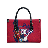 Personalized Norway Soccer Viking Champions Leather Bag Football Norse Warrior Map Nordic Cross