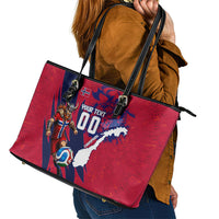 Personalized Norway Soccer Viking Champions Leather Tote Bag Football Norse Warrior Map Nordic Cross