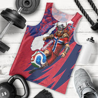 Personalized Norway Soccer Viking Champions Men Tank Top Football Norse Warrior Map Nordic Cross