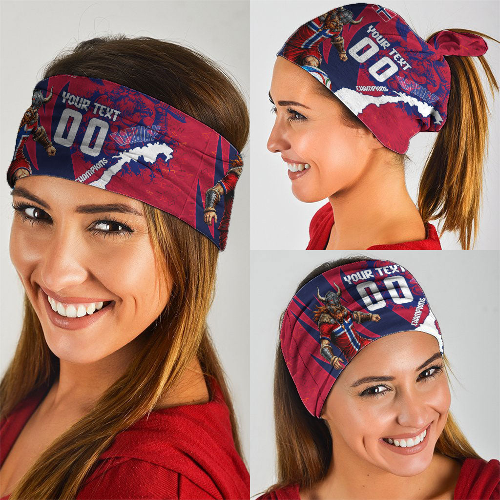 Personalized Norway Soccer Viking Champions Neck Gaiter Football Norse Warrior Map Nordic Cross